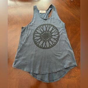 Soulcycle Tank Top Navy with Black Graphic